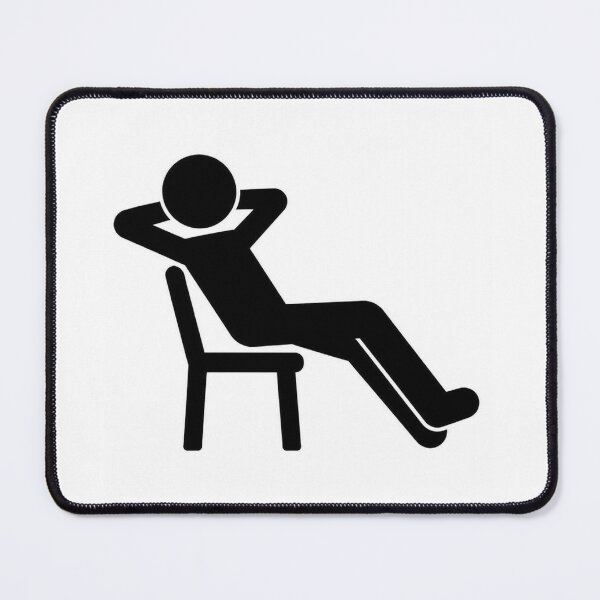 Item preview, Relaxing Person in Chair Minimalist Black and White designed and sold by LenNo9881.