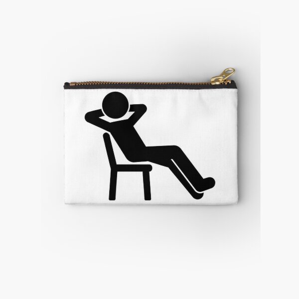 Item preview, Relaxing Person in Chair Minimalist Black and White designed and sold by LenNo9881.