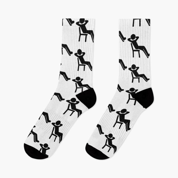 Item preview, Relaxing Person in Chair Minimalist Black and White designed and sold by LenNo9881.
