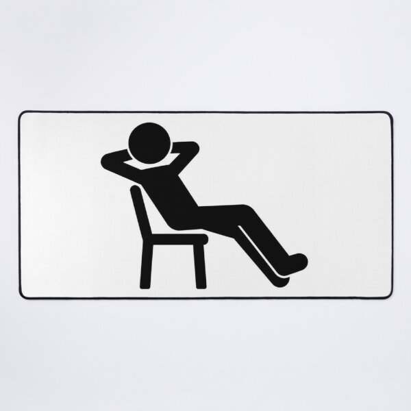 Item preview, Relaxing Person in Chair Minimalist Black and White designed and sold by LenNo9881.