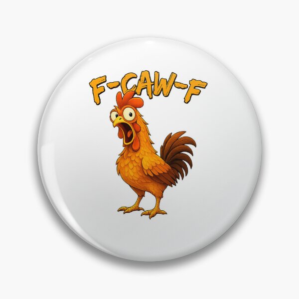 Item preview, Vintage F-Caw-F Chicken F-CAW-F Funny Chicken Rooster Humor designed and sold by PatternFariss.
