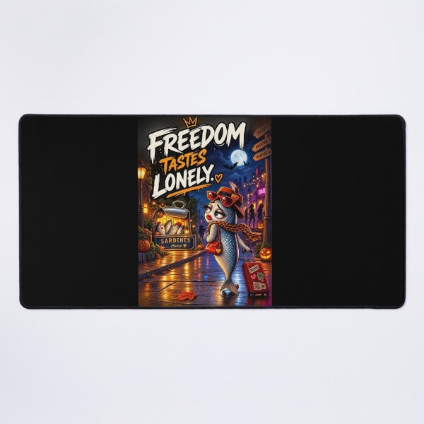 Item preview, Freedom Tastes Lonely – Funny Halloween Sardine designed and sold by Cardio Boutique.