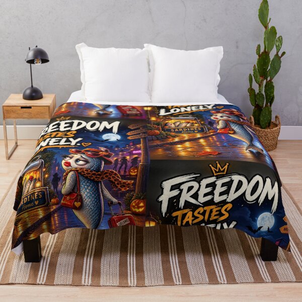 Item preview, Freedom Tastes Lonely – Funny Halloween Sardine designed and sold by Cardio Boutique.