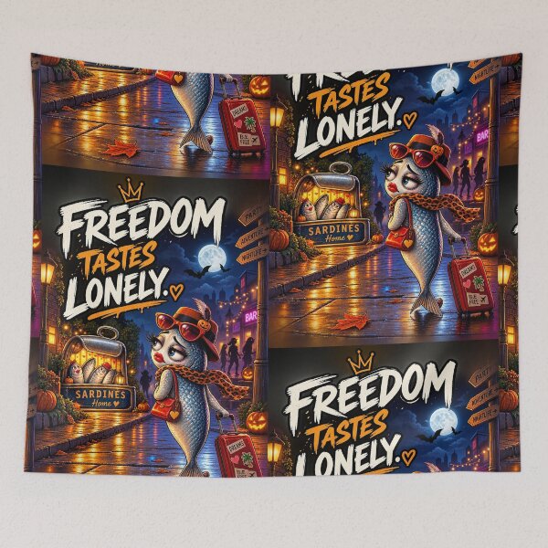 Item preview, Freedom Tastes Lonely – Funny Halloween Sardine designed and sold by Cardio Boutique.