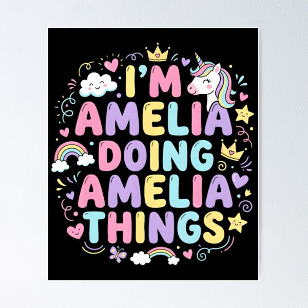 Item preview, Im Amelia Doing Amelia Things S_1 designed and sold by Frankie Design Store.