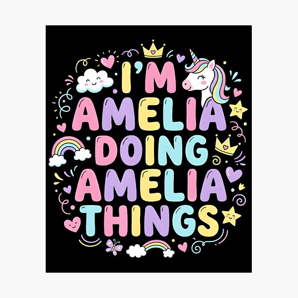 Item preview, Im Amelia Doing Amelia Things S_1 designed and sold by Frankie Design Store.