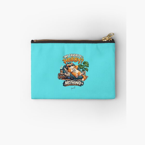 Item preview, My Favorite Hobby? Nothing – Funny Lazy Cat Gamer designed and sold by Musamem  Designs.