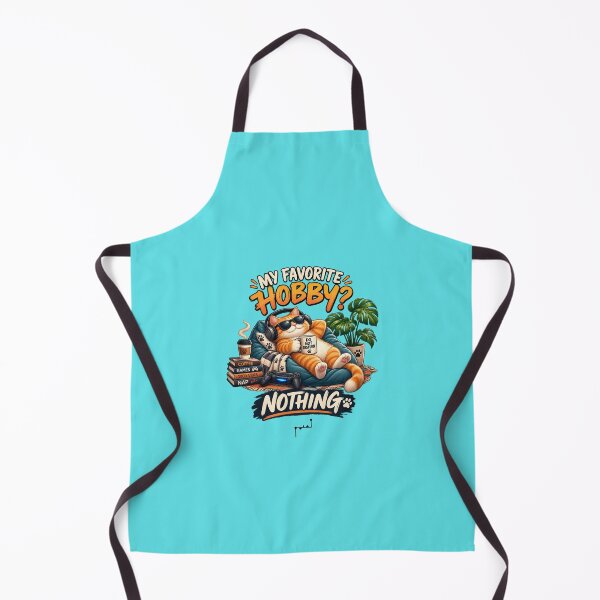 Item preview, My Favorite Hobby? Nothing – Funny Lazy Cat Gamer designed and sold by Musamem  Designs.