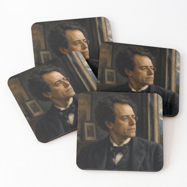 Item preview, Symphonic Philosopher: Gustav Mahler Vintage Oil Painting - Cosmic Harmonies designed and sold by DoReMiStudio.