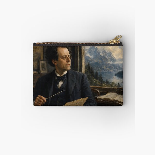 Item preview, Symphonic Philosopher: Gustav Mahler Vintage Oil Painting - Cosmic Harmonies designed and sold by DoReMiStudio.