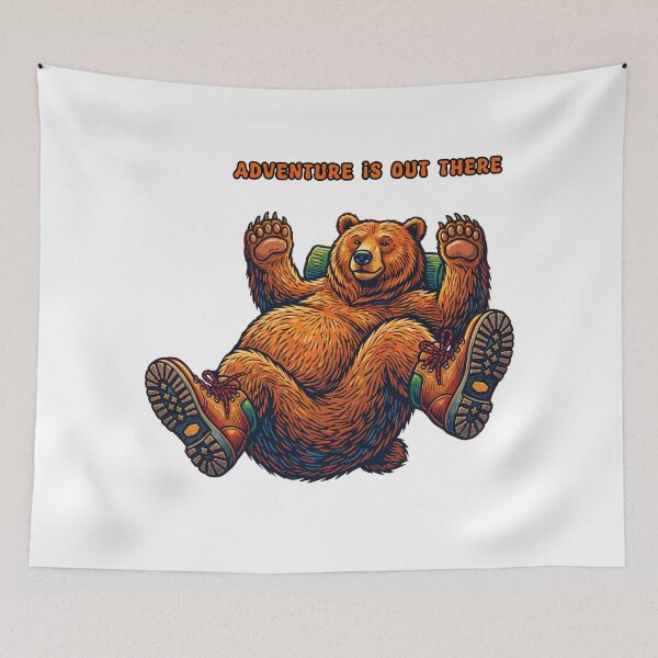 Item preview, Adventure Bear Hiking Boots designed and sold by TeeARTHY.