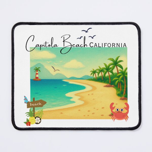 Item preview, Capitola Beach California Vintage Travel Poster | Retro Coastal Art Print designed and sold by DonnaRaine.