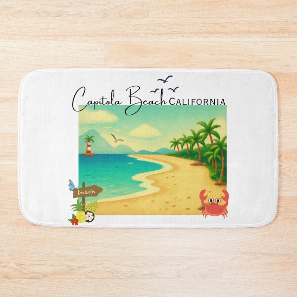 Item preview, Capitola Beach California Vintage Travel Poster | Retro Coastal Art Print designed and sold by DonnaRaine.