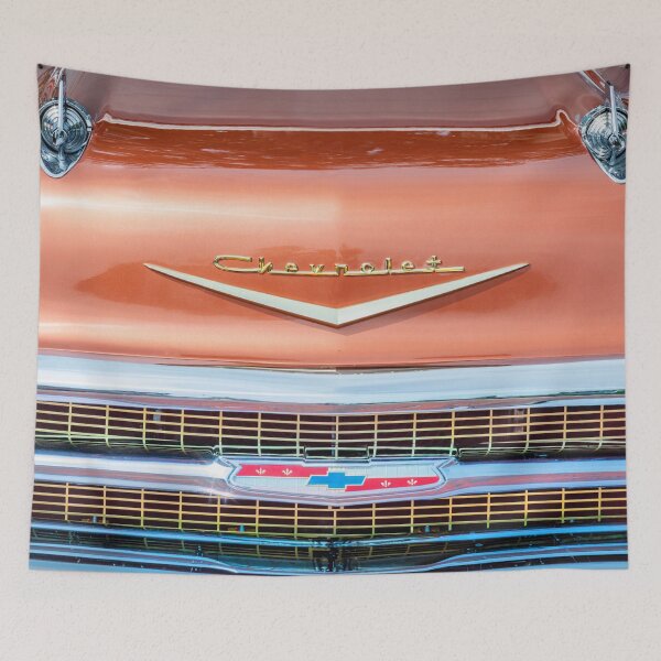 Item preview, 1957 Chevrolet Nomad Station Wagon Adobe Beige and Imperial Ivory Technical Blueprint Car Poster designed and sold by RichFrancoCars.
