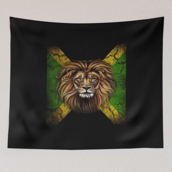 Item preview, Jamaica Flag Lion designed and sold by RastaColors.