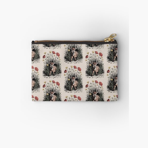 Item preview, Fawn in the Poppy Field Woodland Illustration designed and sold by NuvoraNest.