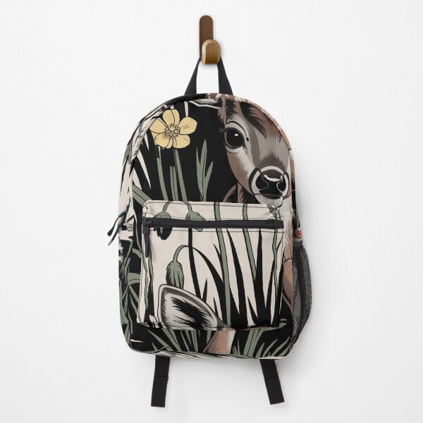 Item preview, Fawn in the Poppy Field Woodland Illustration designed and sold by NuvoraNest.
