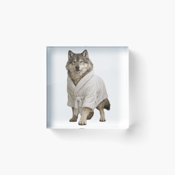 Item preview, Comfy Bathrobe Dire Wolf designed and sold by Sillytoe.