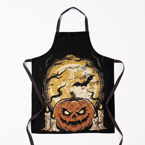 Item preview, Gothic Evil Pumpkin and Lit Candles Night Design designed and sold by PrintPit-Ds.