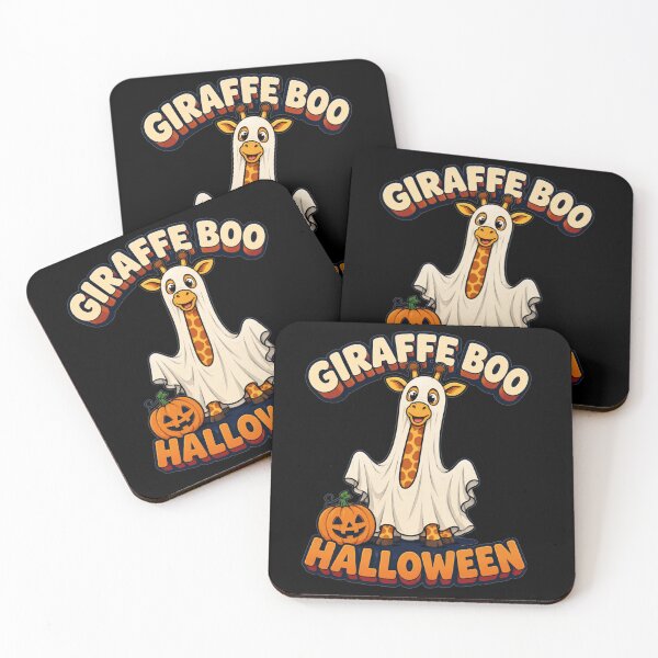 Item preview, Giraffe Boo Halloween Simple Pumpkin Cartoon Art Costume Pun Gift for Giraffe Lovers designed and sold by Nightarel.
