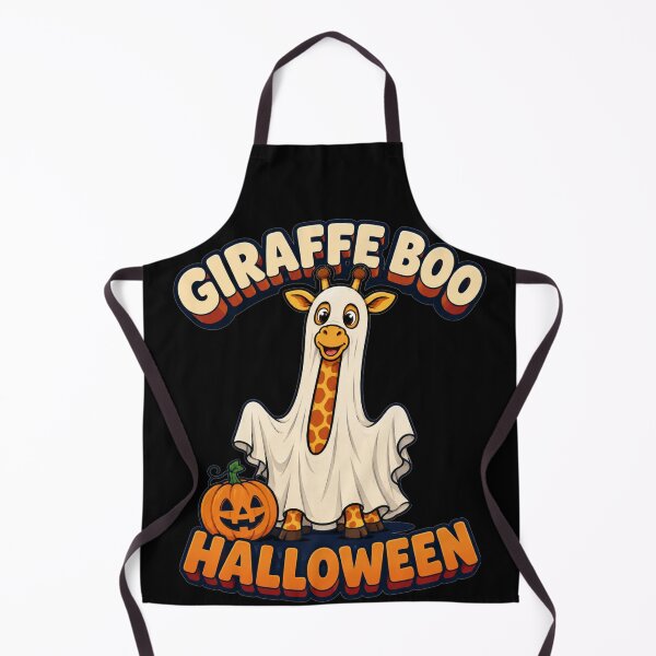 Item preview, Giraffe Boo Halloween Simple Pumpkin Cartoon Art Costume Pun Gift for Giraffe Lovers designed and sold by Nightarel.