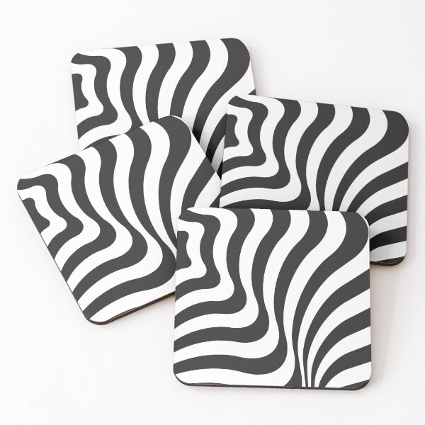 Item preview, Black and White Op Art Abstract Pattern designed and sold by BigDigital.
