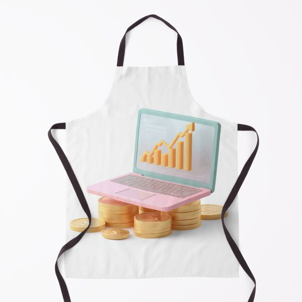Item preview, Financial Growth Laptop and Gold Coins 3D Business designed and sold by LenNo9881.