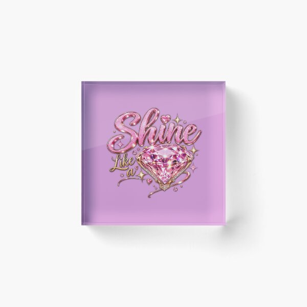 Item preview, Shine Like a Diamond – Pink Glitter 3D designed and sold by MKVisions.