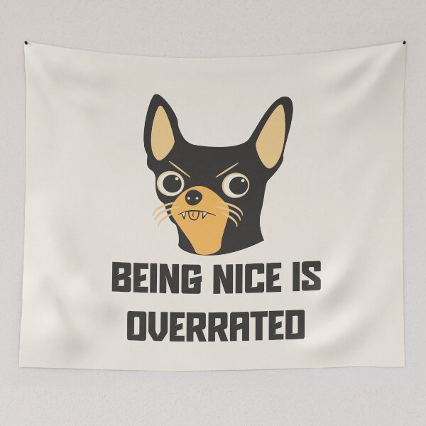Item preview, Being Nice is Overrated Illustration designed and sold by beboplab.