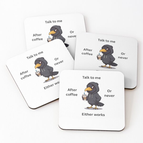 Item preview, Talk to me after coffee. Or never. Either works designed and sold by zmsl.