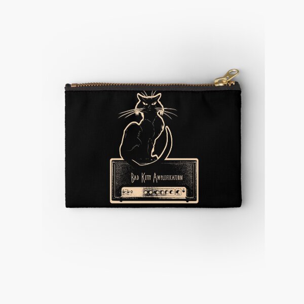 Item preview, Vintage Parody Bad Kitty Mojo Guitar Amplifier with Black Cat sitting on amp head designed and sold by Jdawnink.