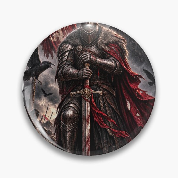 Item preview, The Last Knight – Realistic Medieval Dark Fantasy Warrior Design designed and sold by Meentoos_1.