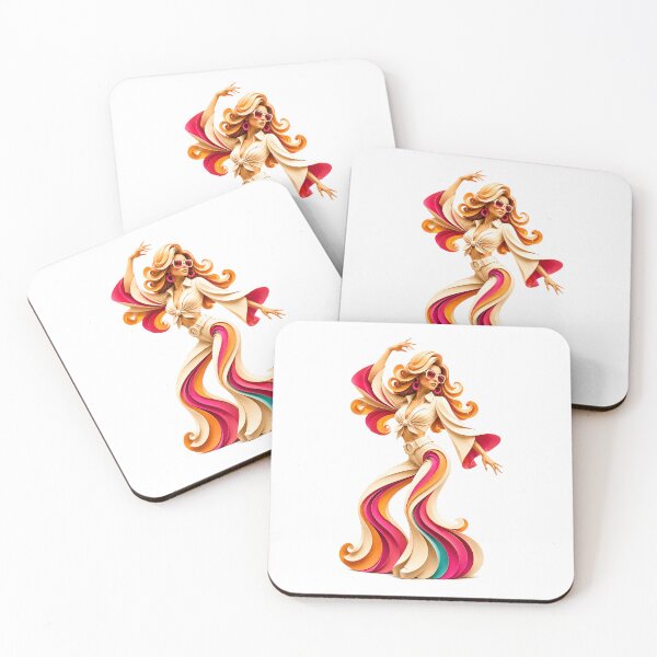 Item preview, Retro 70s Fashion Goddess – Groovy Paper Cut Disco Girl designed and sold by Digital Culture Studio.