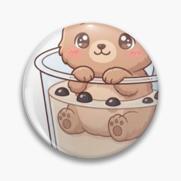 Item preview, ​Cute Kawaii Teddy Bear Boba Tea designed and sold by BlackLoverArt.