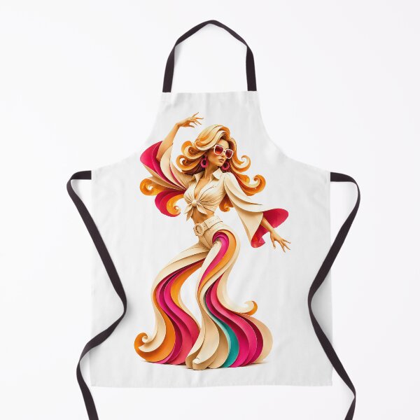 Item preview, Retro 70s Fashion Goddess – Groovy Paper Cut Disco Girl designed and sold by Digital Culture Studio.