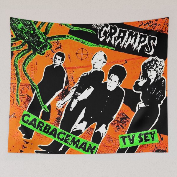 Item preview, The Cramps Garbageman & TV Set Single from 1980 designed and sold by YuckyCat.