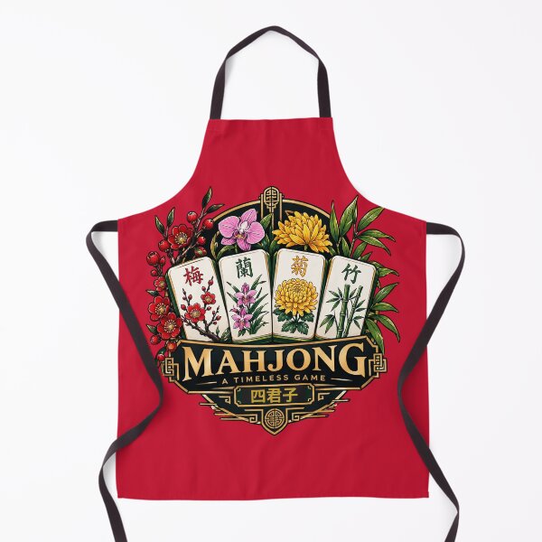 Item preview, Mahjong Player - The Four Gentlemen designed and sold by NovaNookStudio.
