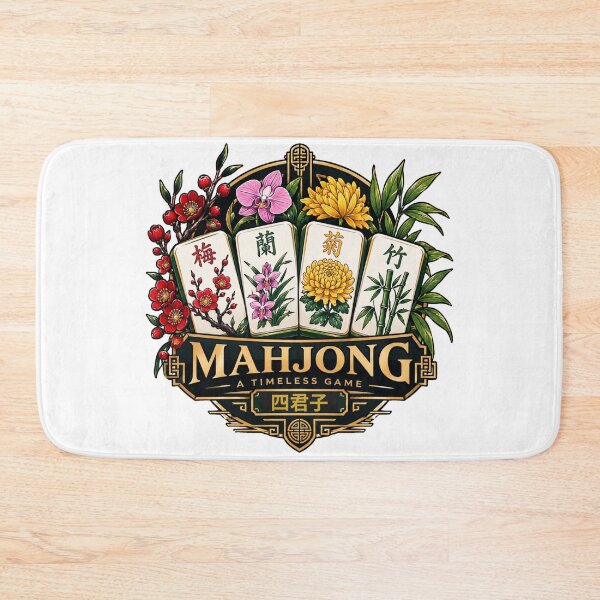 Item preview, Mahjong Player - The Four Gentlemen designed and sold by NovaNookStudio.