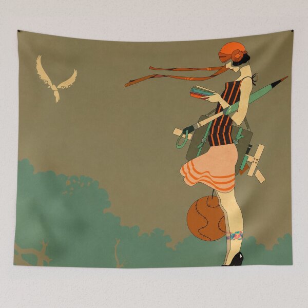 Item preview, Art Deco Wall Art – Vintage Sports Illustration – Aires de Primavera – Ernesto García Cabral – Vintage Decor Lovers designed and sold by RickE.