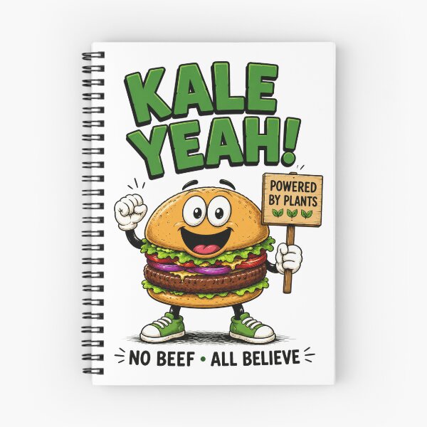 Item preview, Kale Yeah Powered by Plants Funny Vegan Burger Design. designed and sold by The-T-In-Retro.