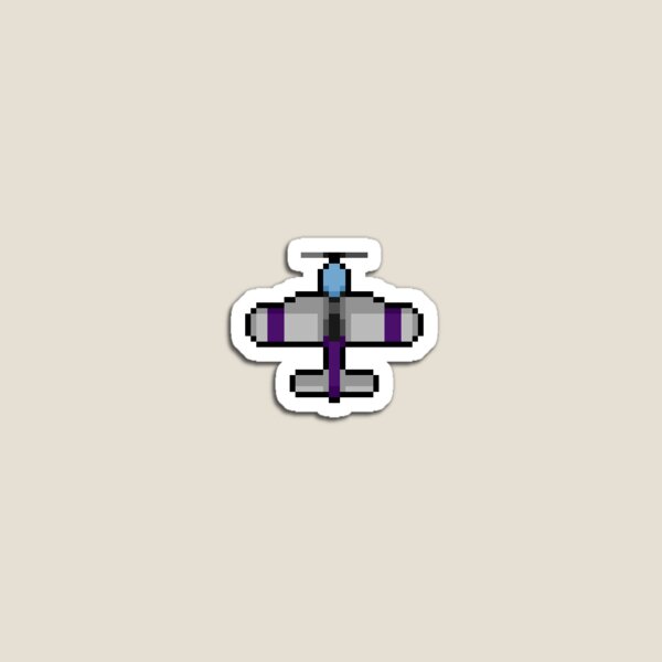 Item preview, Purple Pixel Art Fighter Jet designed and sold by BifrostGames.