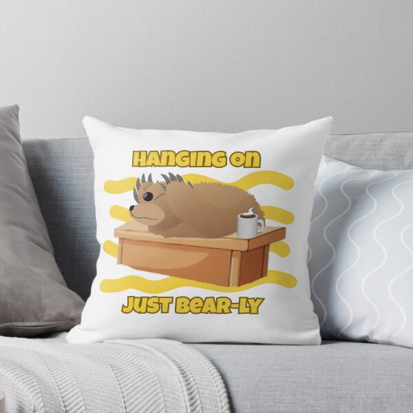 Item preview, Hanging On, Just Bear-ly Funny Bear Pun | Cute Bear Humor | Whimsical Animal Design designed and sold by DesignsbyDustin.