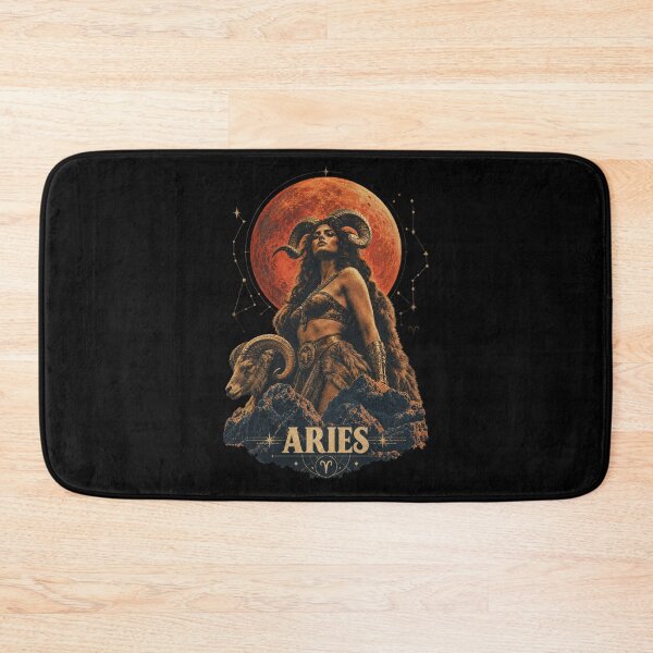 Item preview, Aries Zodiac Warrior Woman | Mystical Astrology Ram Goddess Art designed and sold by Cary-s.
