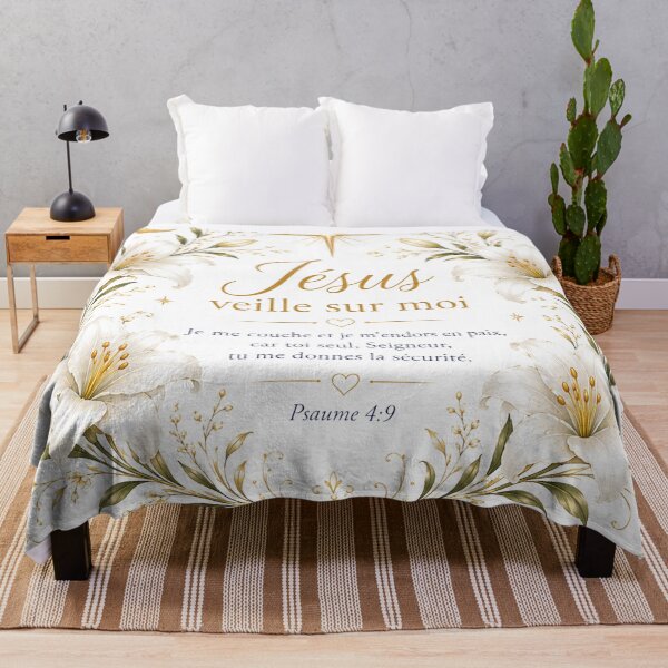Item preview, Jesus watches over me – Psalm 4:9 | Peace, Protection & Sleep designed and sold by Herami.