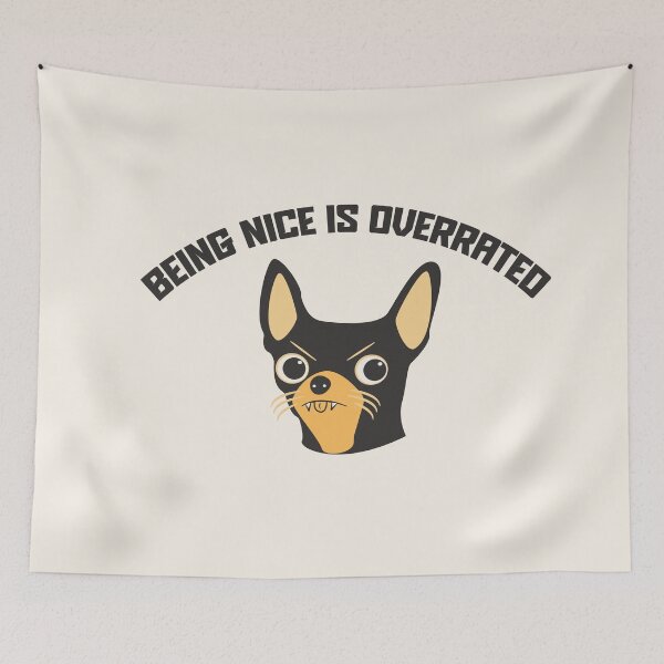 Item preview, Being Nice is Overrated Illustration designed and sold by beboplab.