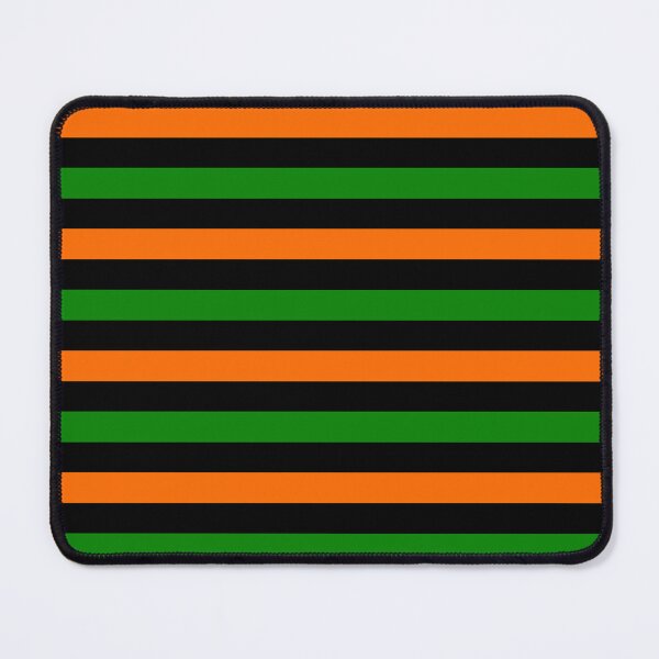 Item preview, Orange And Green Stripes Design Black designed and sold by PatternTitan.