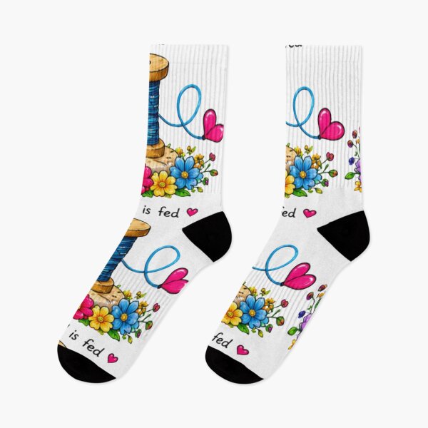 Item preview, My Soul Is Fed Sewing Flowers Design designed and sold by DailyDoodlesBySumbul.