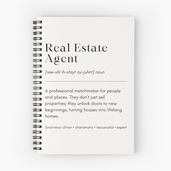 Item preview, Real Estate Agent Definition Typography | Realtor Definition Quote | Real Estate Team Leader Inspirational Quote | Real Estate Graduation Gift Real Estate Agent Definition designed and sold by LitzoyGlobeArt.