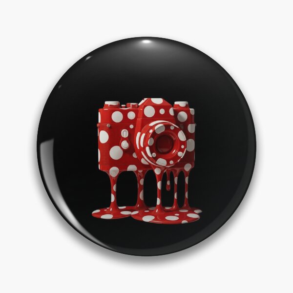 Item preview, Melting Polka Dot Camera Retro Pop Art designed and sold by YourColorsWall.
