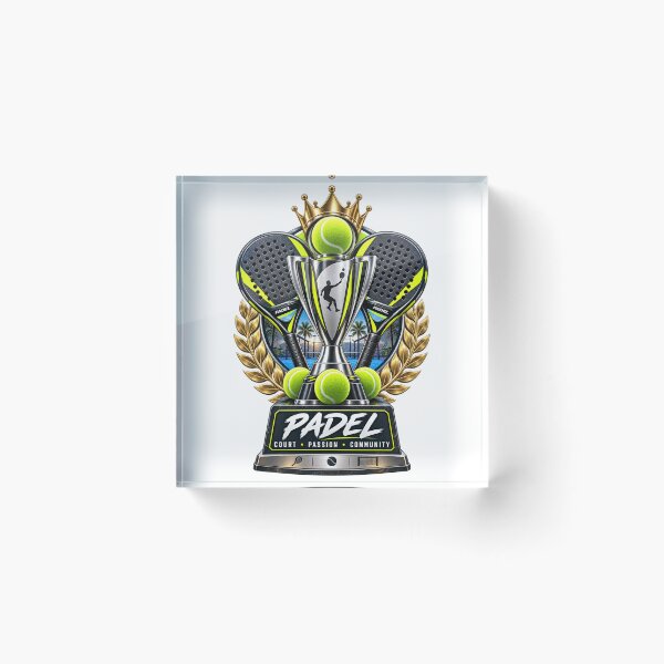 Item preview, Padel Crown Trophy Court Passion Community designed and sold by Rhubarb Bridge Merch.